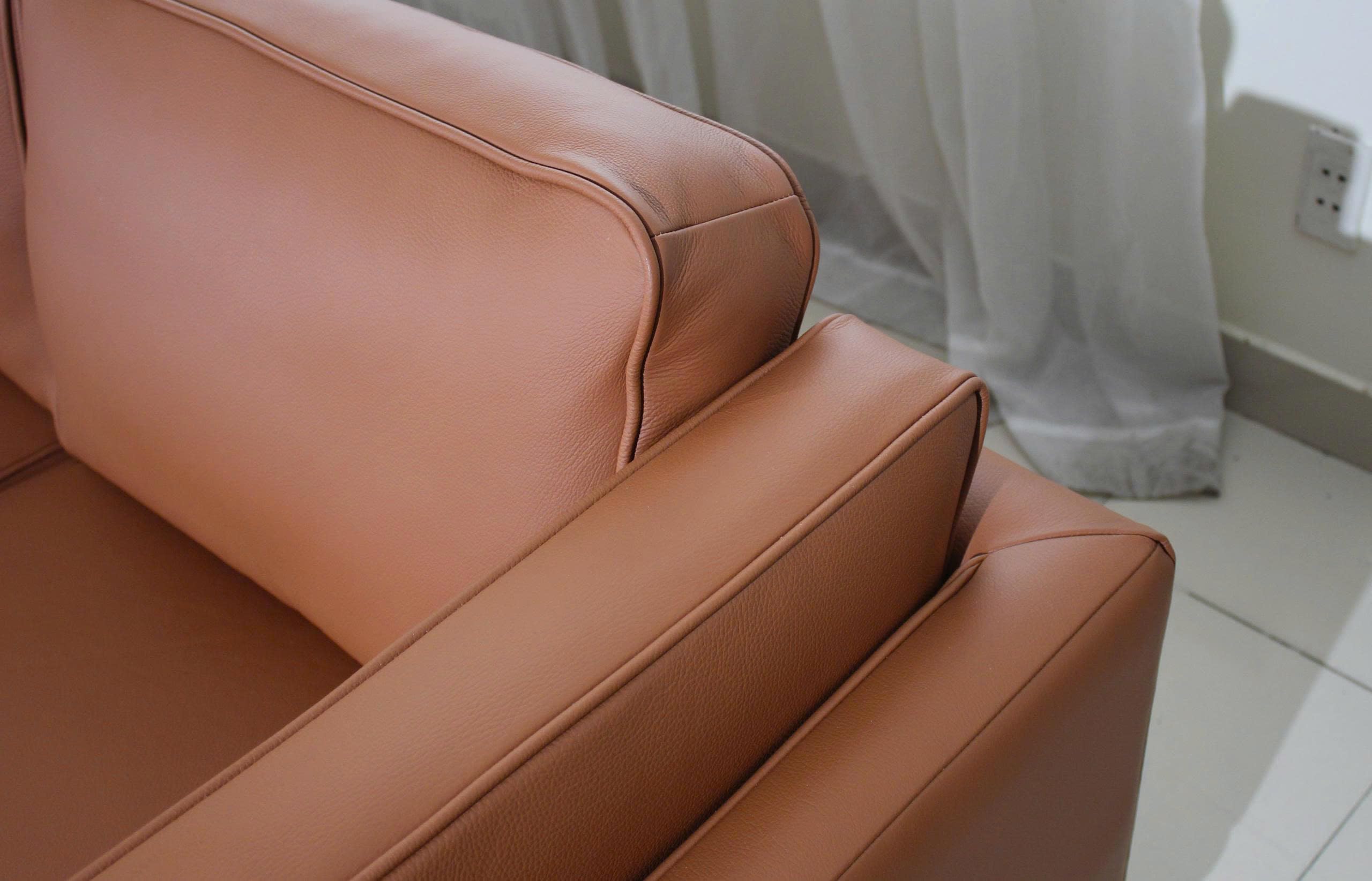 Italian Leather Sofa 89 Inch