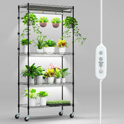 4-Tier Plant Shelf with Grow Light