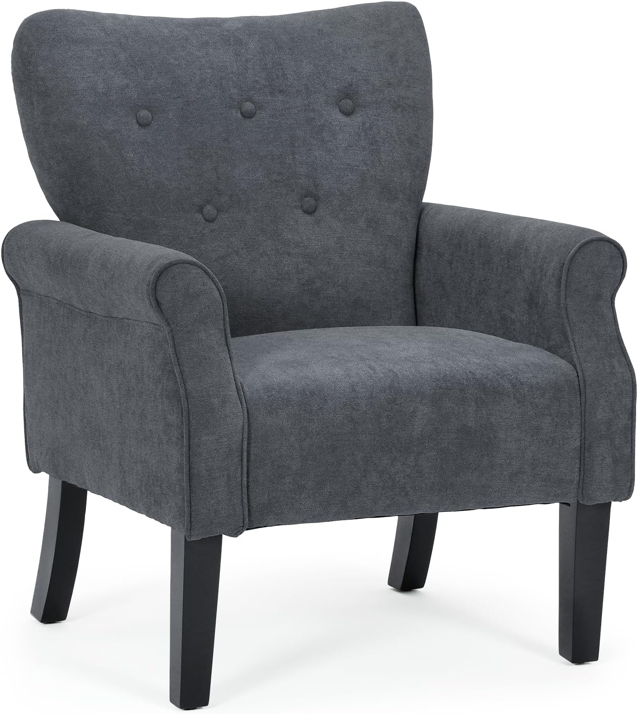 Mid Century Accent Chair with High Back
