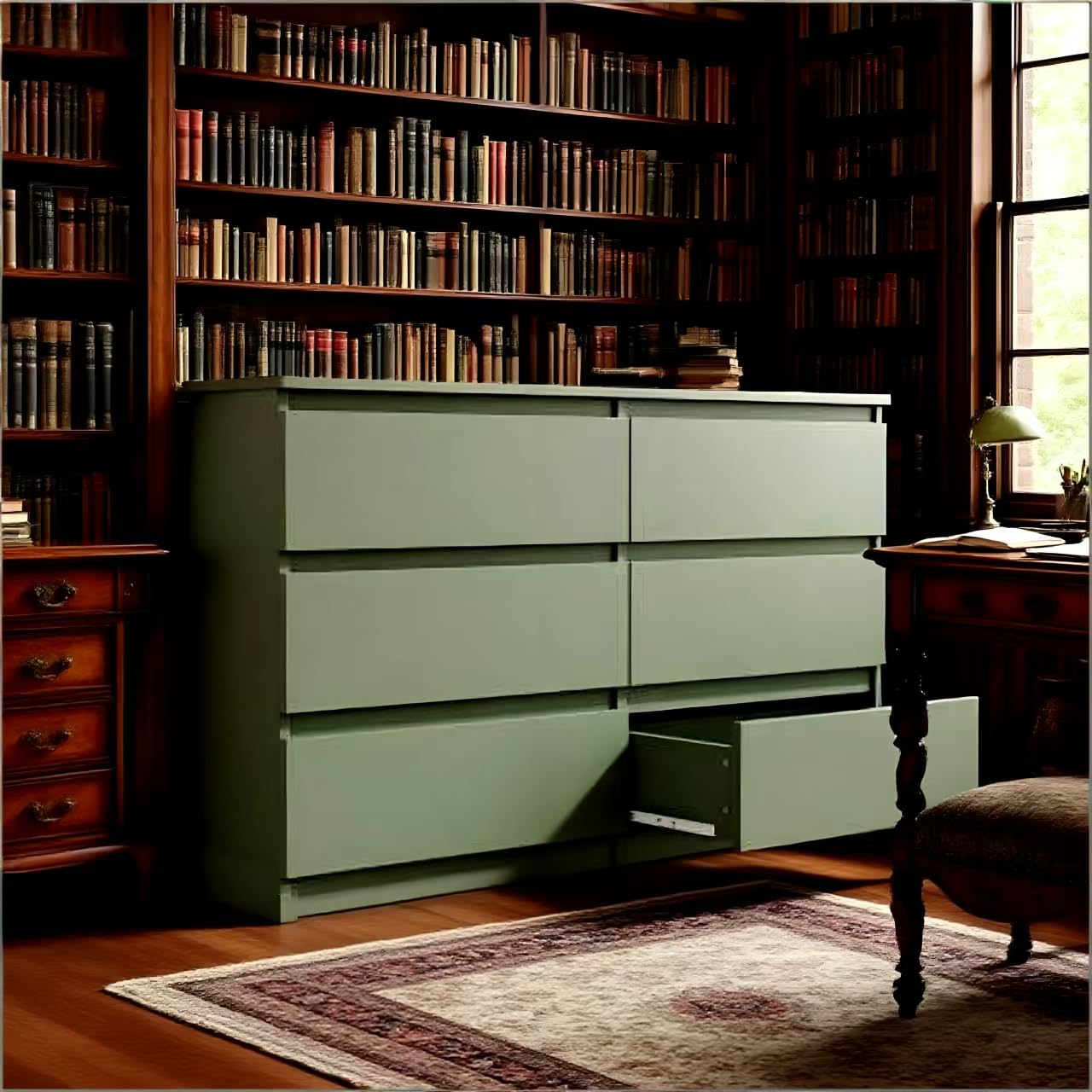 6-Drawer Dresser with Extra Deep Sliding Drawers