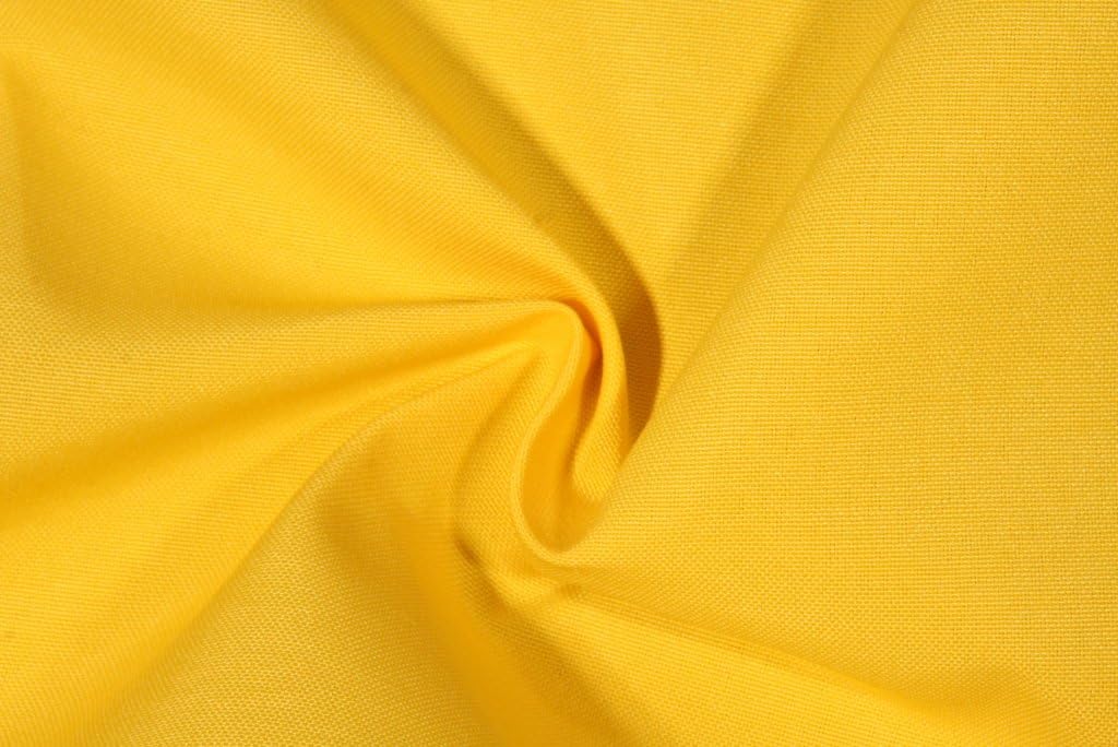 Set of 4 Indoor Outdoor Decorative Throw Pillows - Solid Yellow