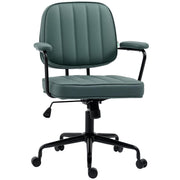 Microfiber Computer Desk Chair with Swivel Wheels and Adjustable Height