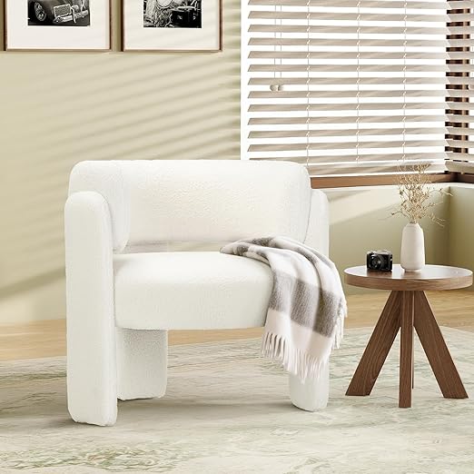 Velvet Barrel Accent Chairs Set of 2