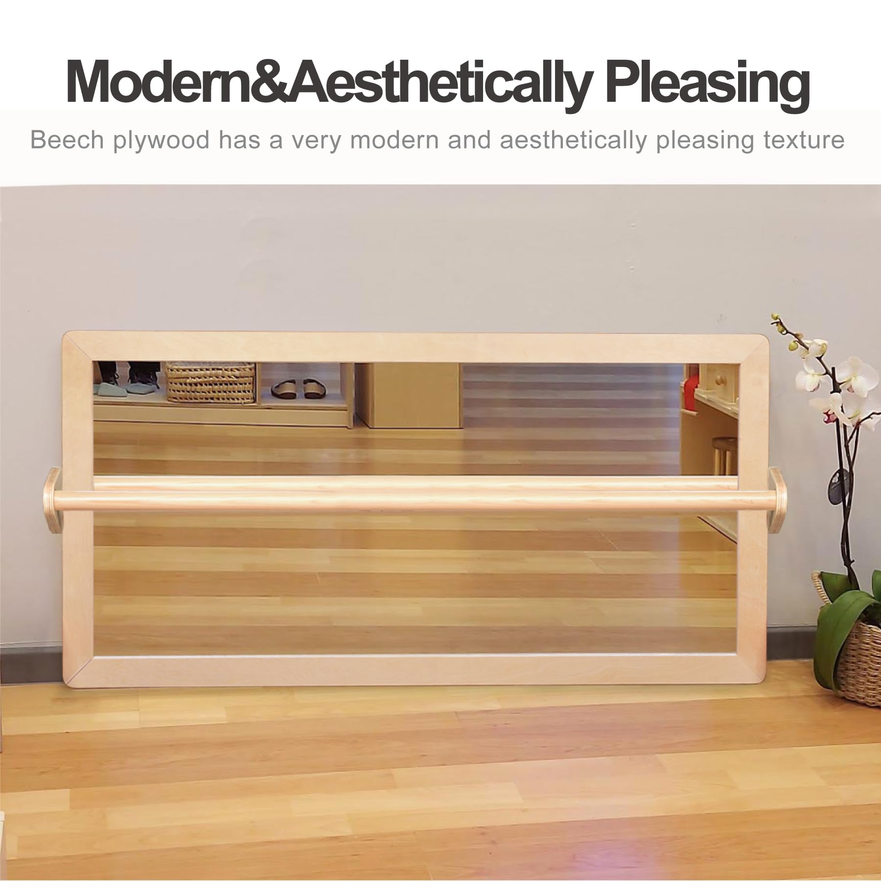 Montessori Mirror with Pull-Up Bar