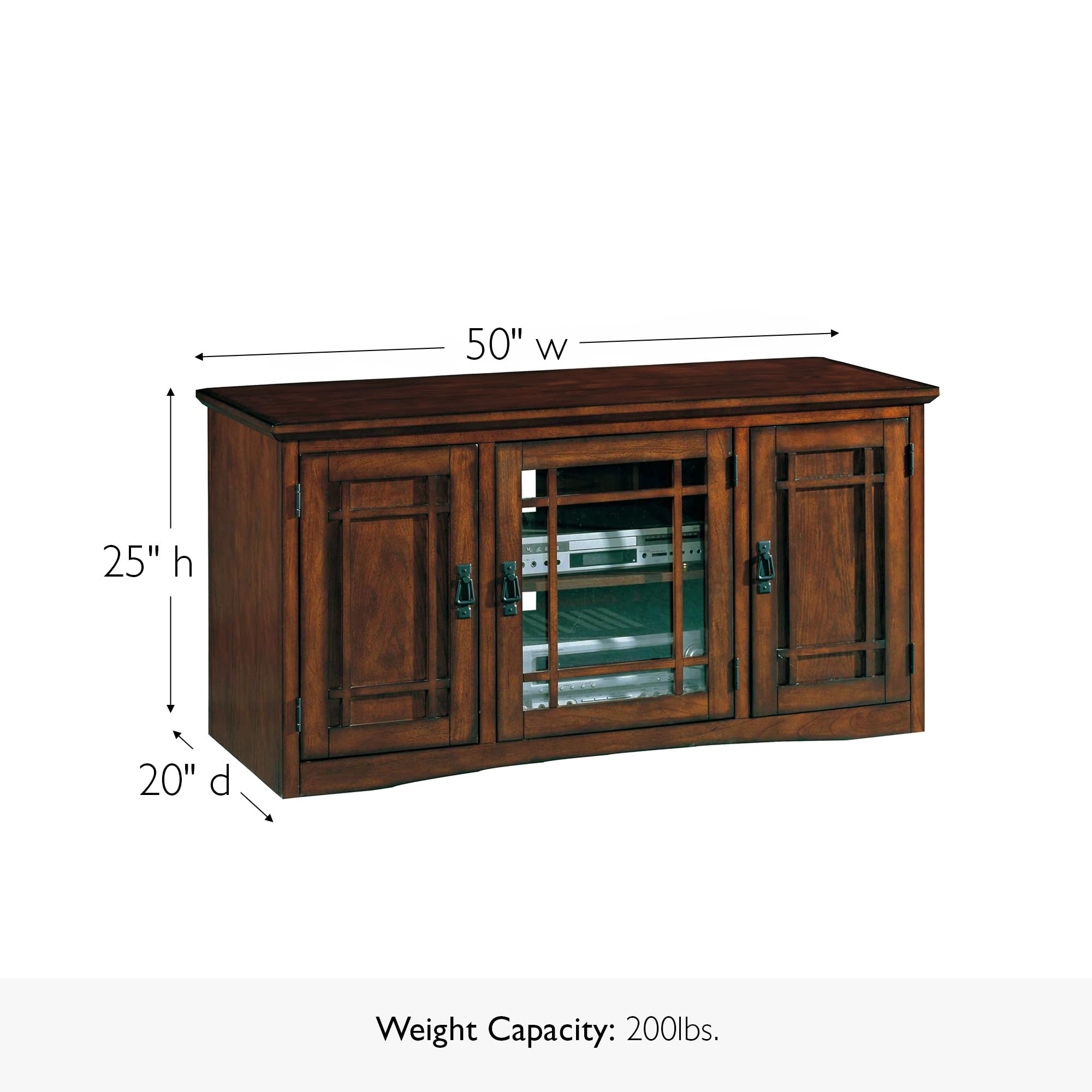 Mission Oak TV Stand for 55" TVs