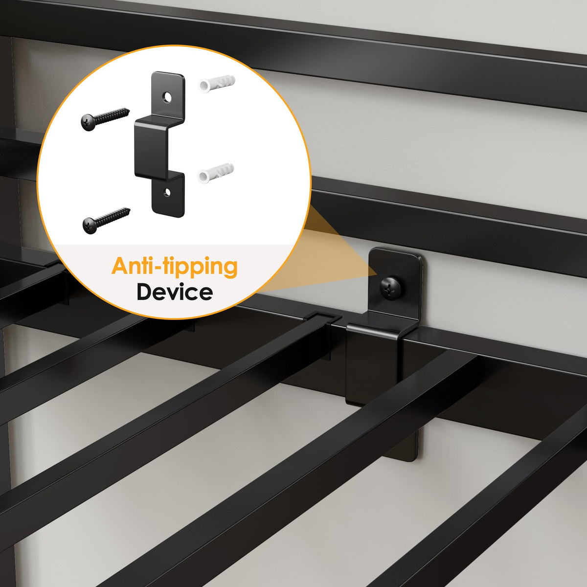 Twin Loft Bed with Built-in Storage Stairs