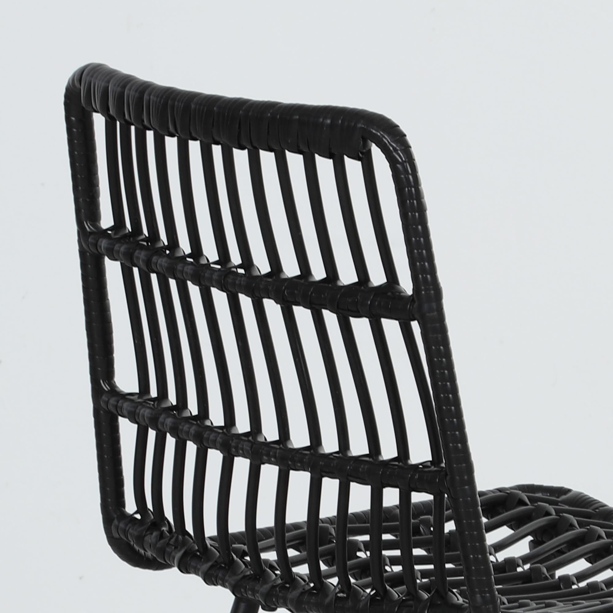 Rattan Counter Height Bar Stools Set of 2