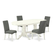 5 Piece Oval Dining Set with Butterfly Leaf