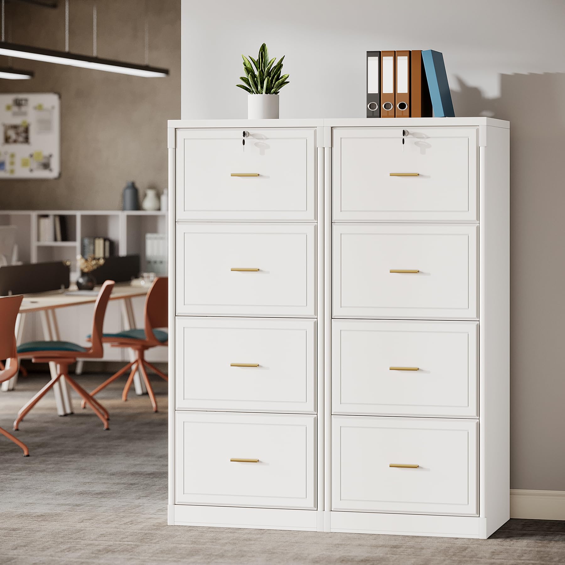 4-Drawer Lockable File Cabinet