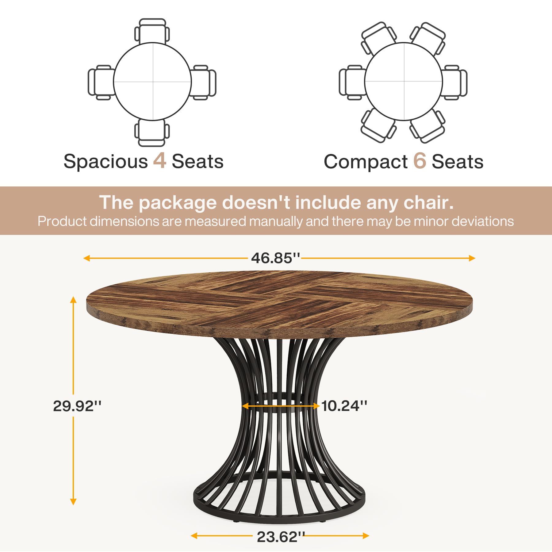 Round Conference Table for 4-6 People