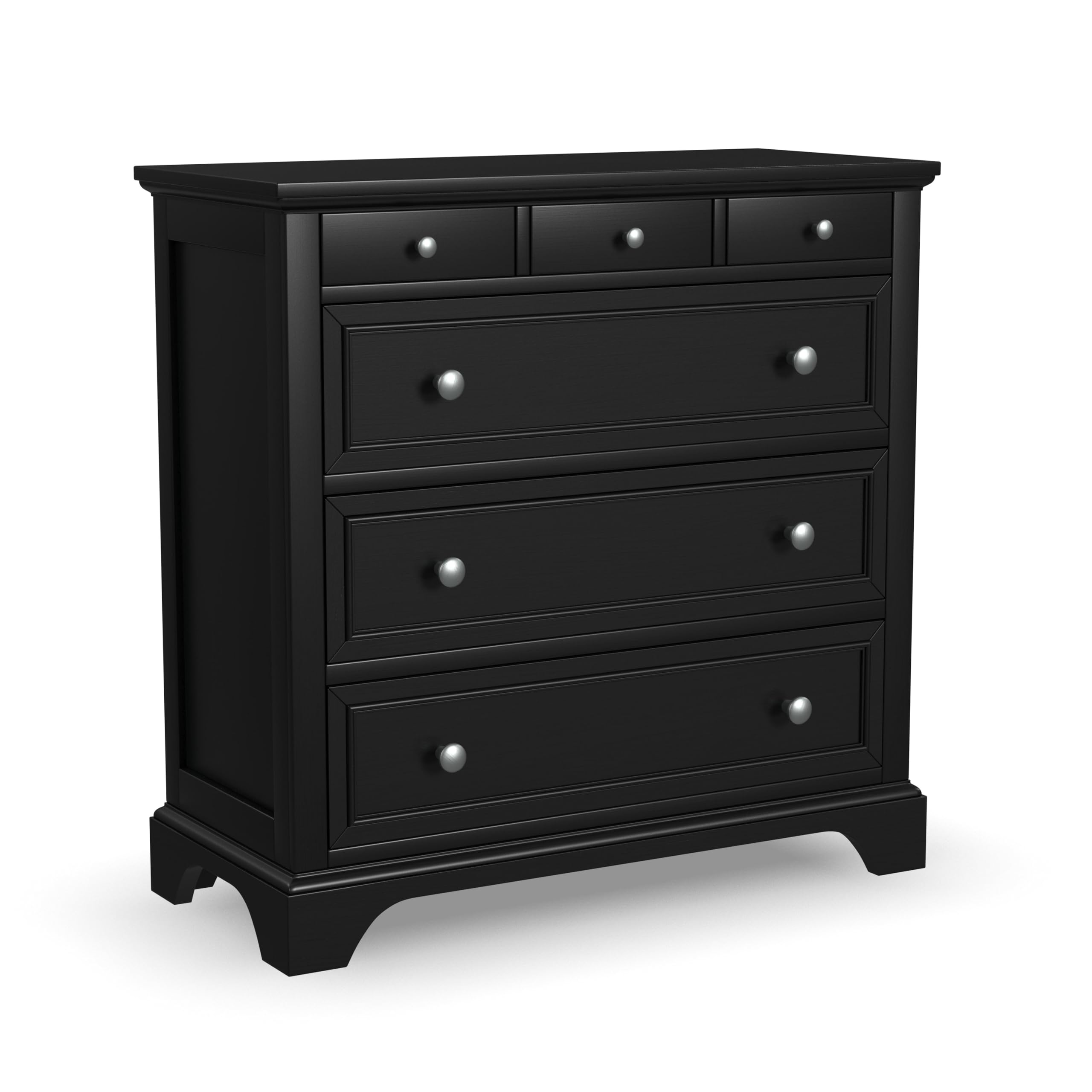 Black Four-Drawer Storage Chest