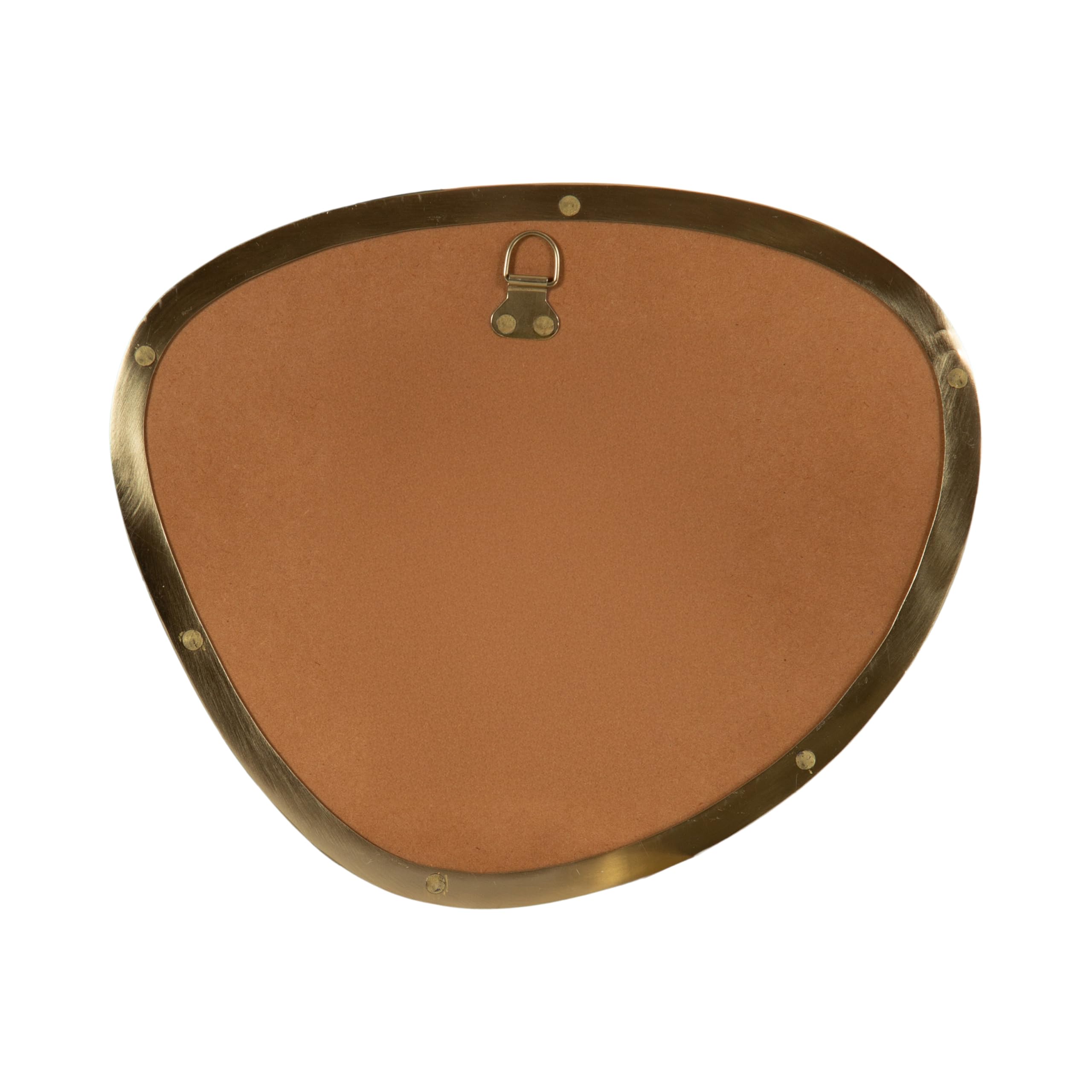 Modern Irregular Metal Wall Mirror Set - 3 Piece Gold Asymmetric Mirrors