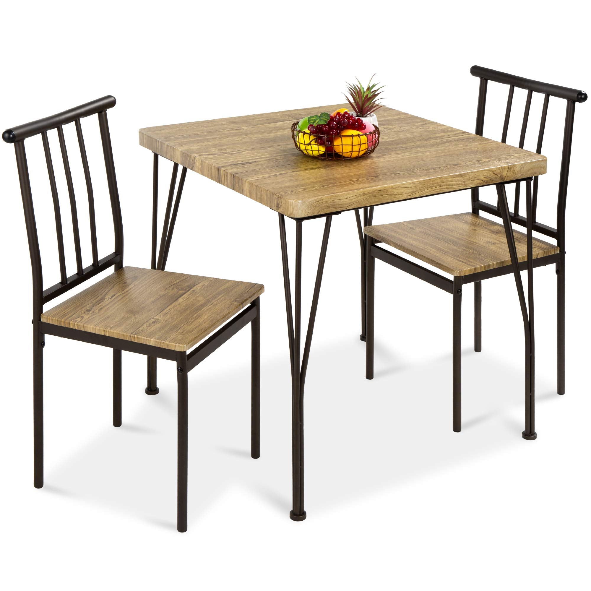 3-Piece Dining Set with 2 Chairs