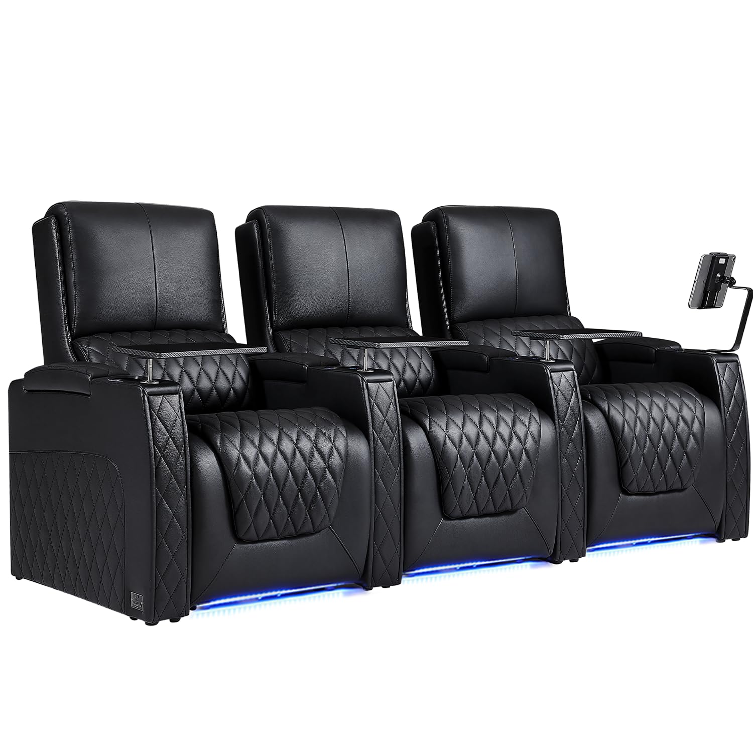 Zero Gravity Home Theater Recliner Sofa Row of 3