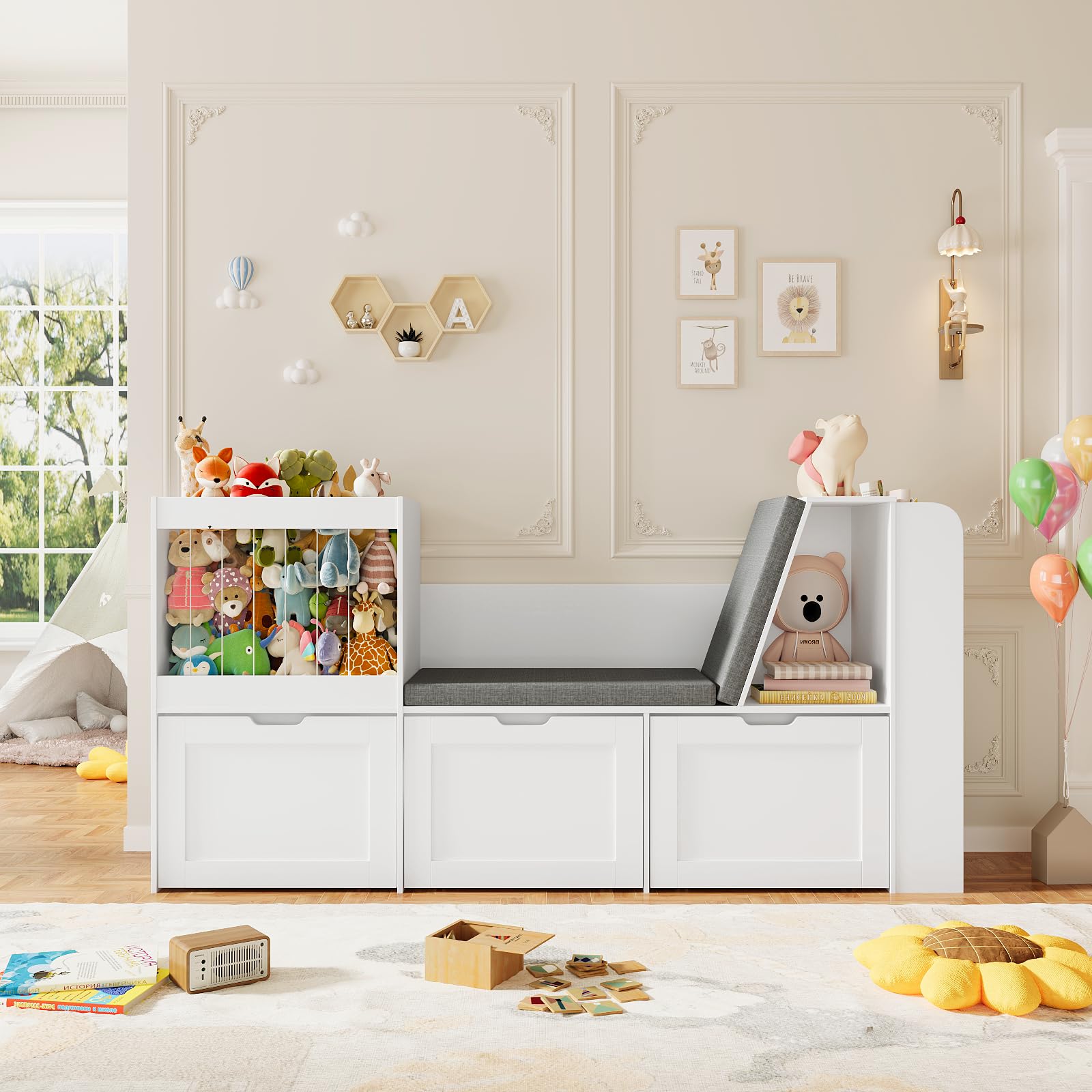 Kids Reading Nook with Storage