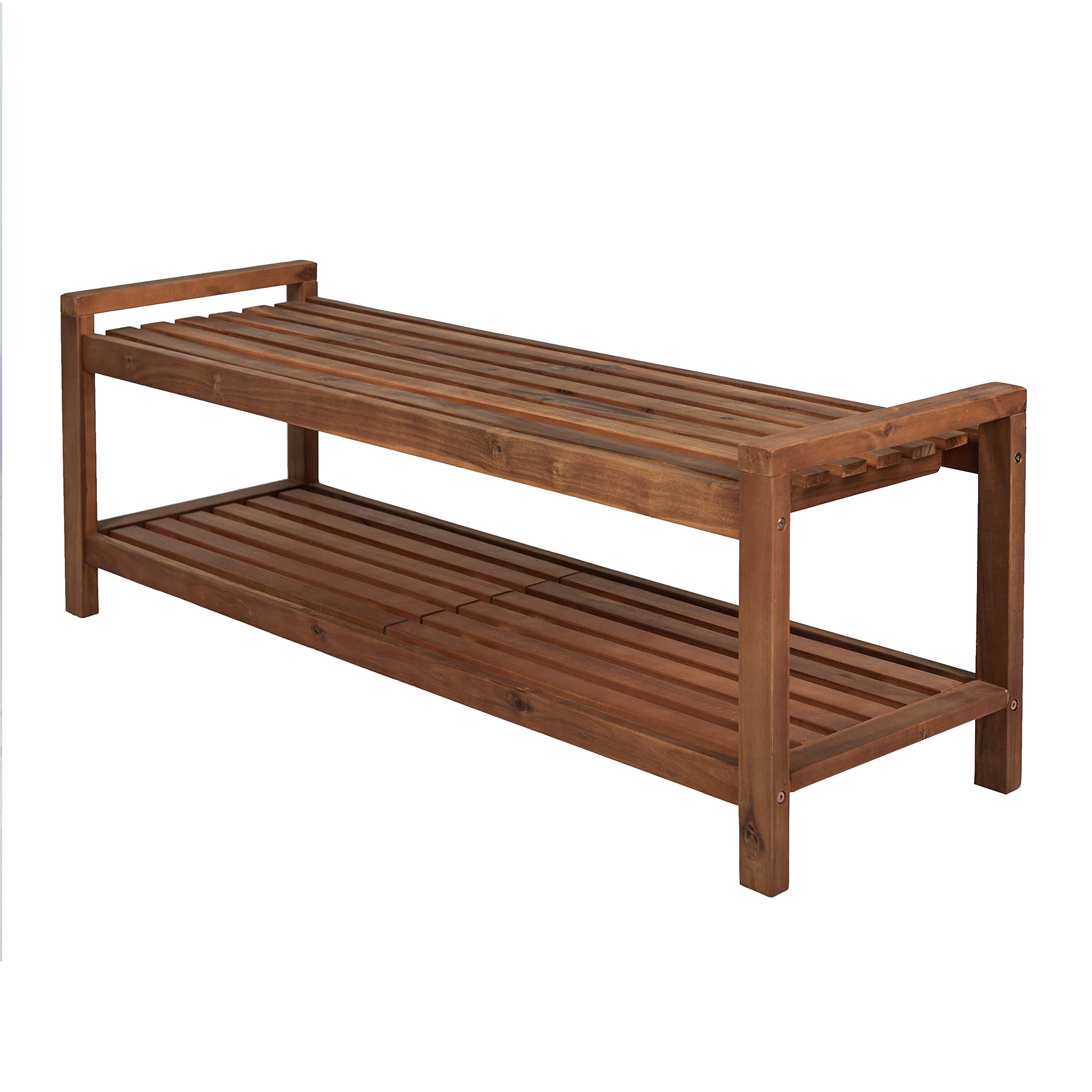 3-Seat Acacia Wood Outdoor Garden Bench