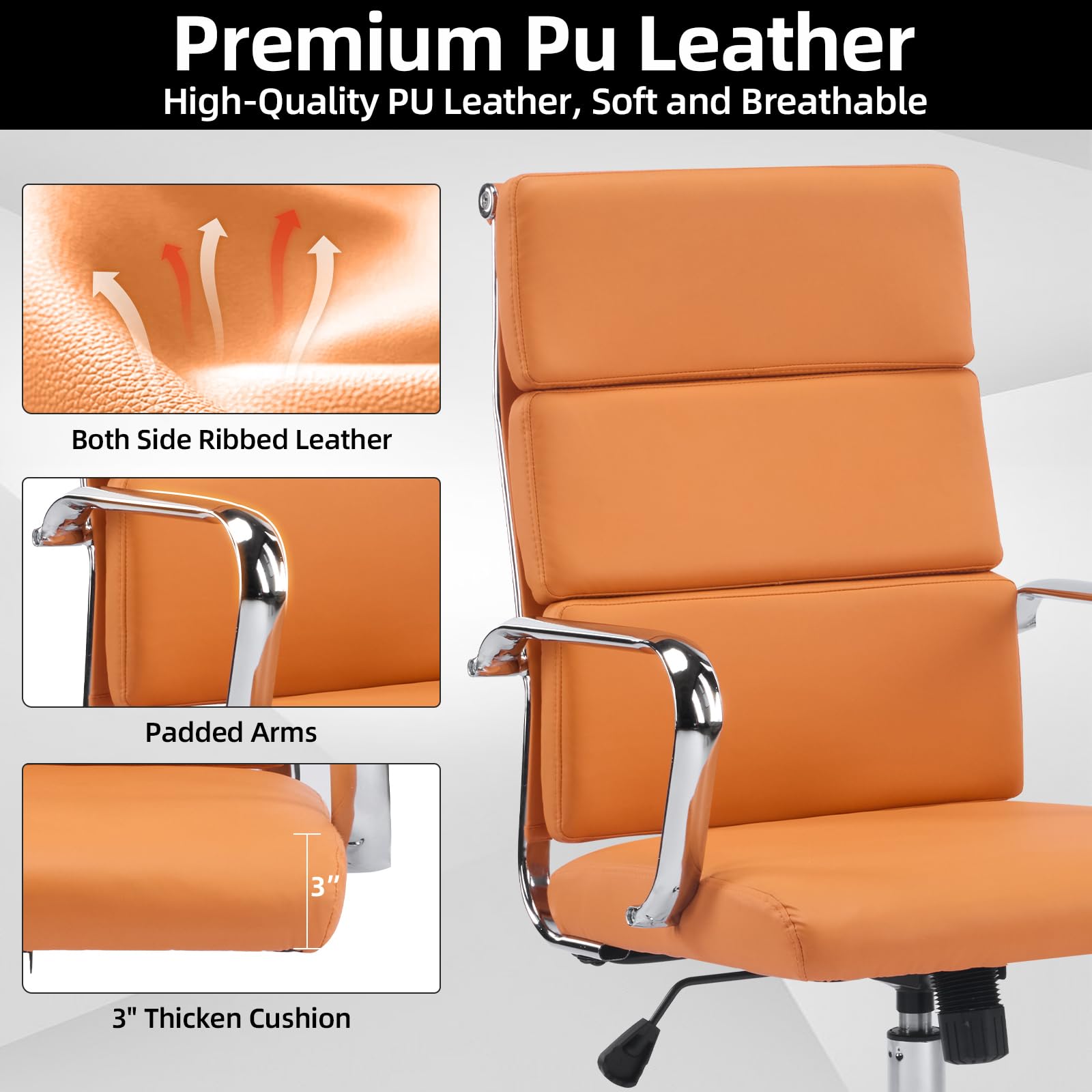 Ergonomic Office Chair - Mid Back Executive Desk Chair