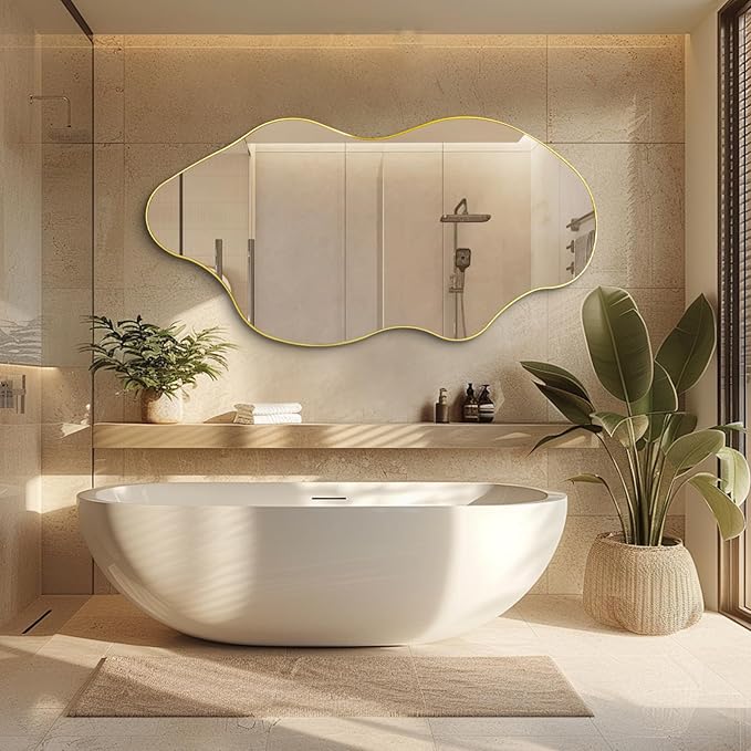 Irregular Wall Mirror 59x30 Large Asymmetrical Full Length