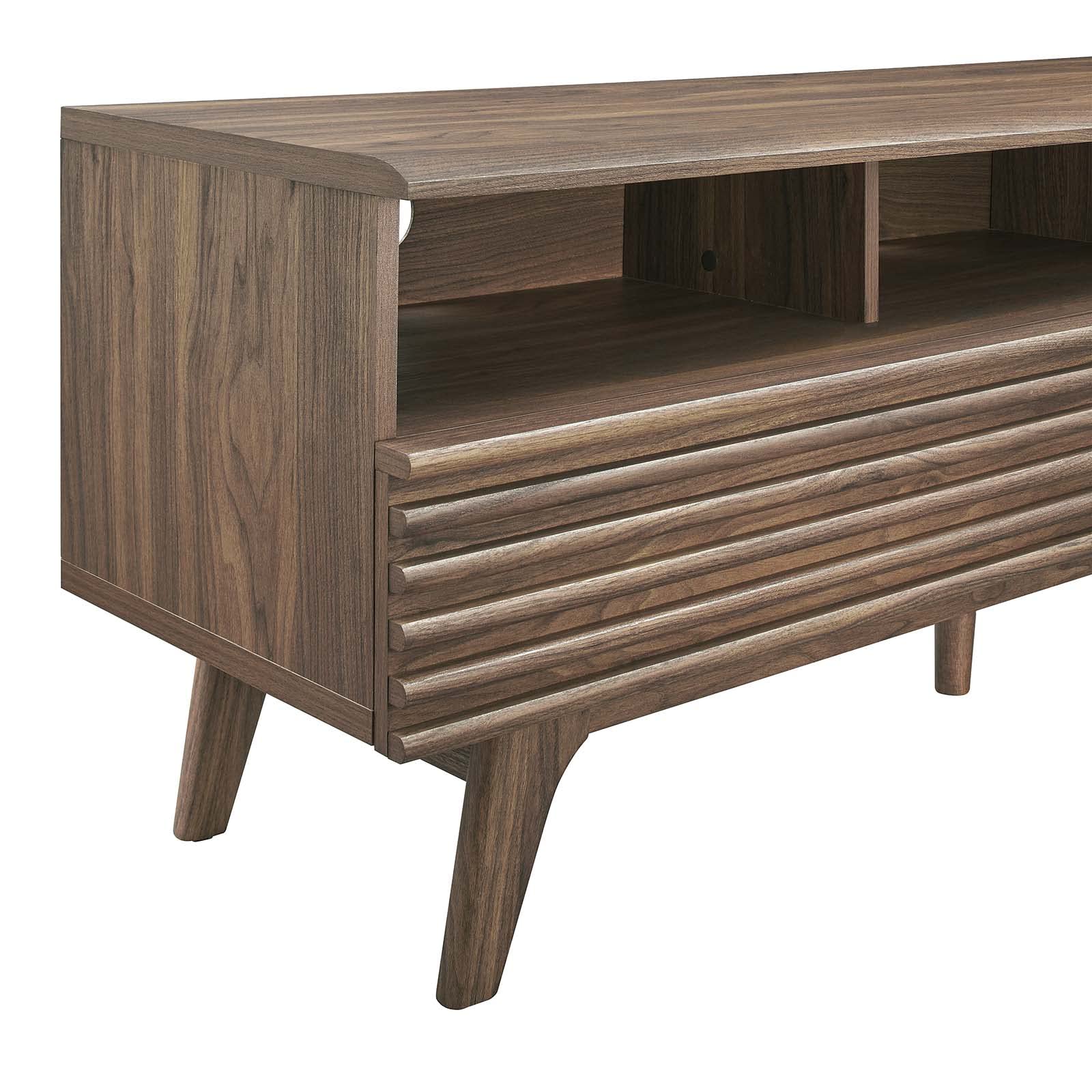 60" Mid-Century Modern TV Stand with Storage Drawers
