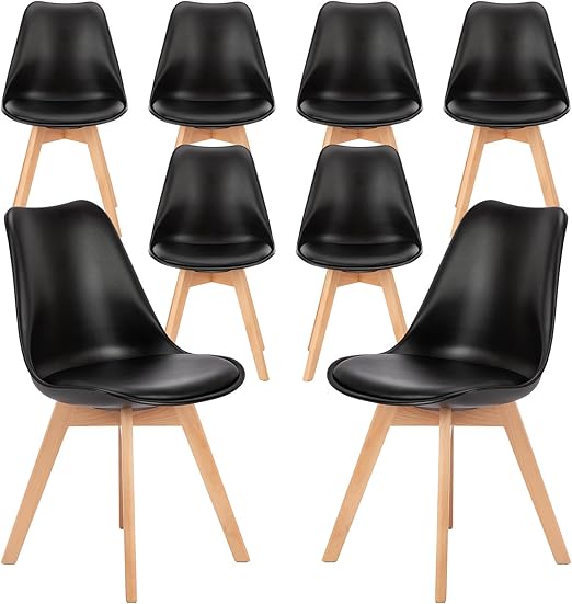 Mid Century Modern Dining Chairs Set of 8