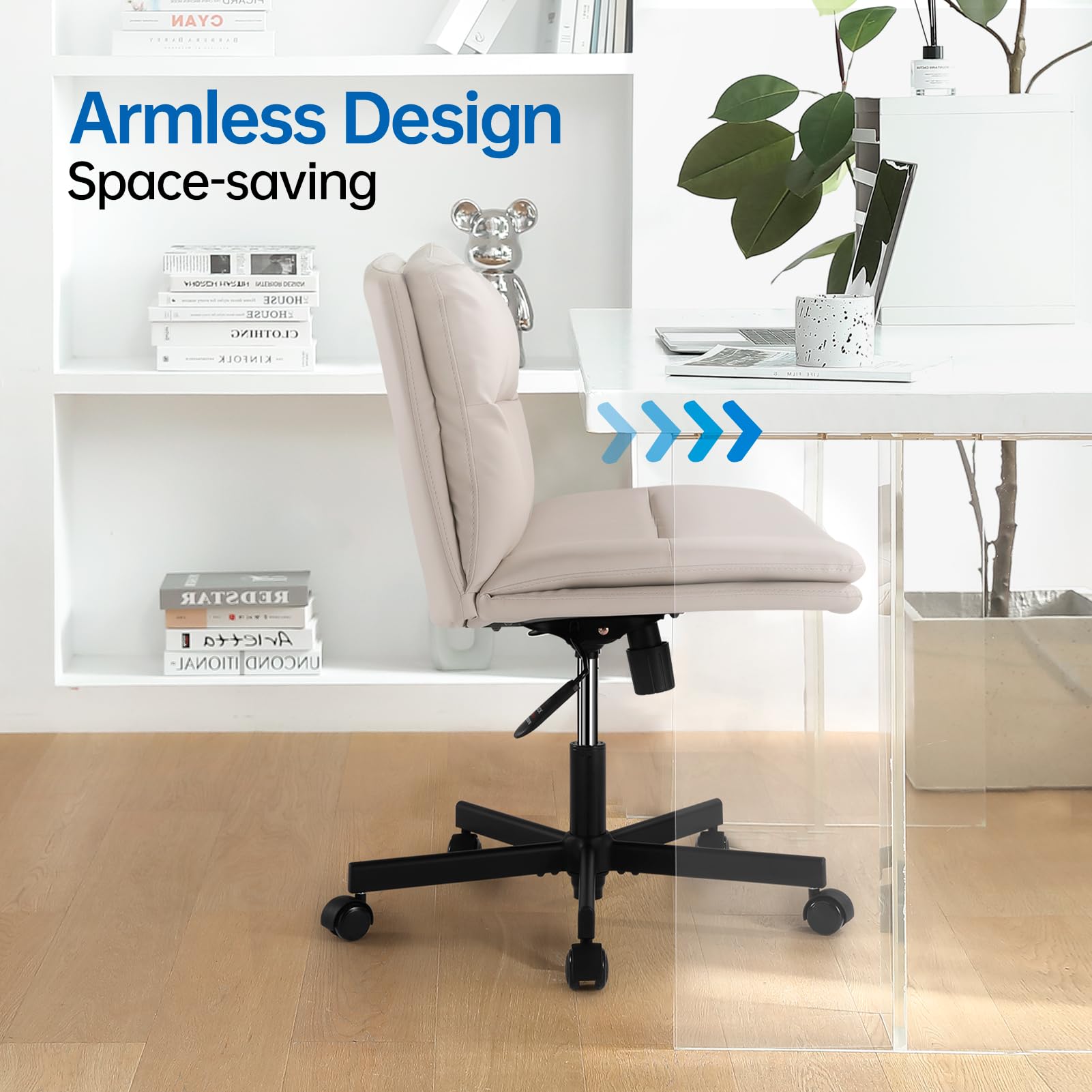 Criss Cross Office Chair with Wheels