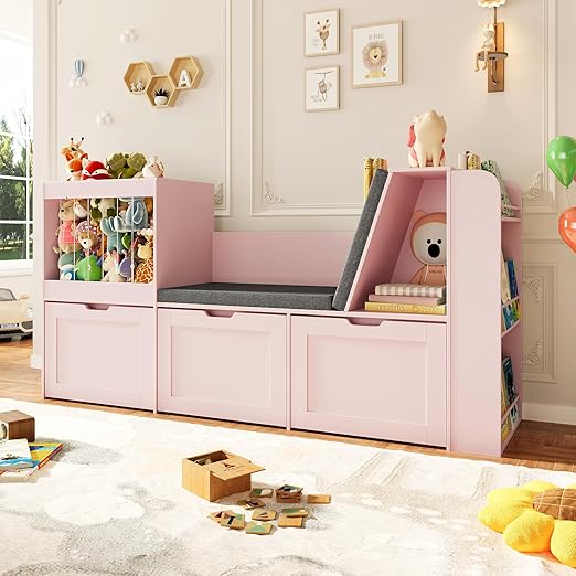 Kids Reading Nook with Storage