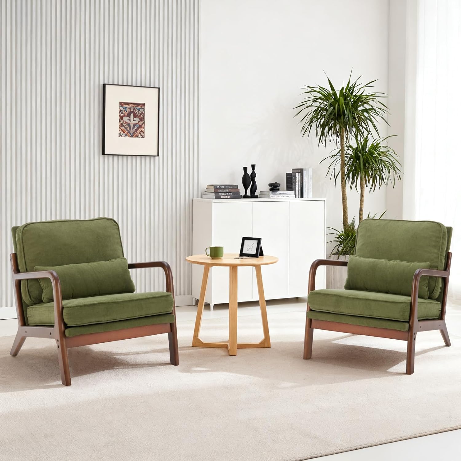 Mid Century Accent Chair with Arms