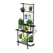 3 Tier Heavy Duty Plant Stand with Wheels