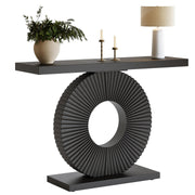 Modern Entryway Console Table with Geometric Base