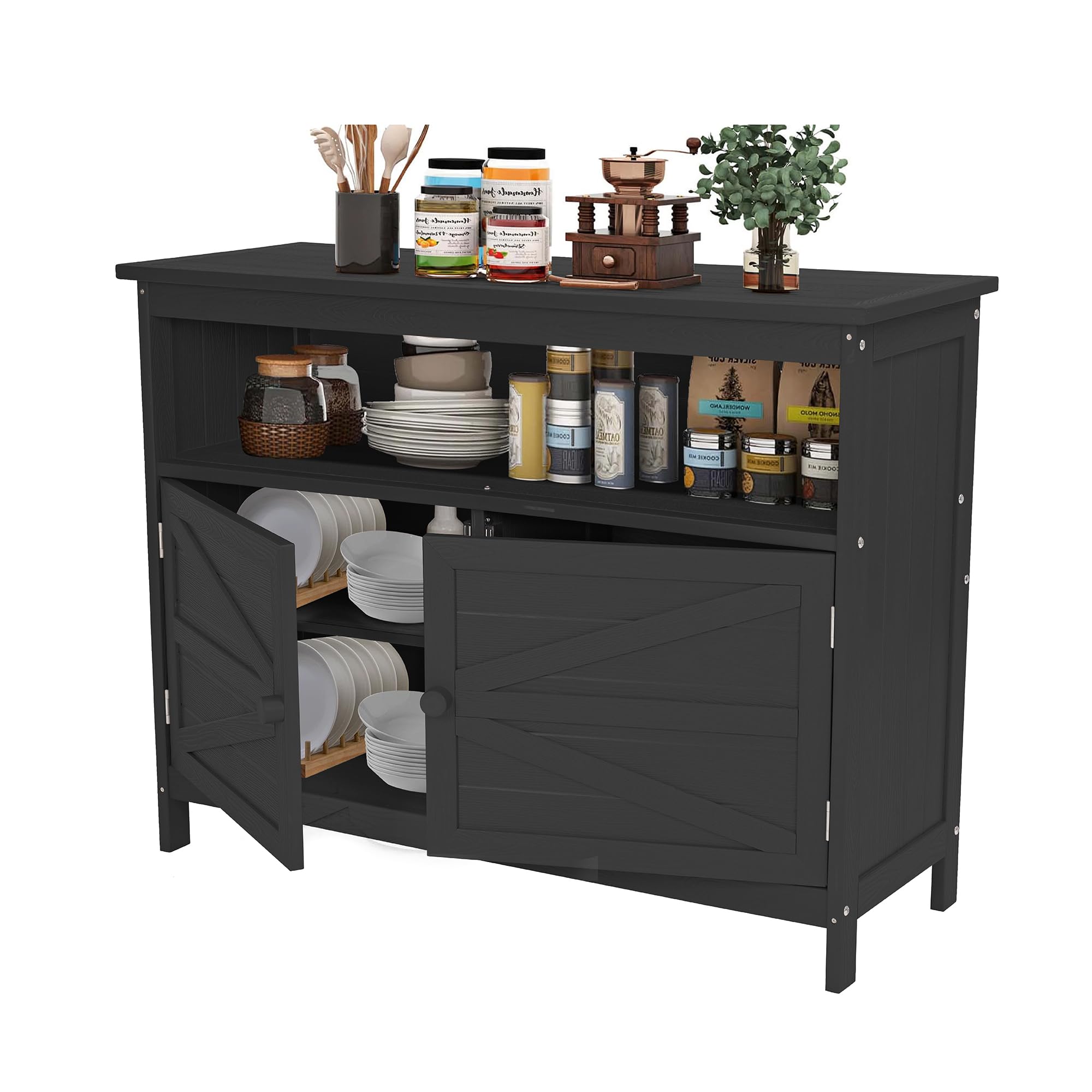 HIPS All-Weather Outdoor Storage Cabinet with Magnetic Doors