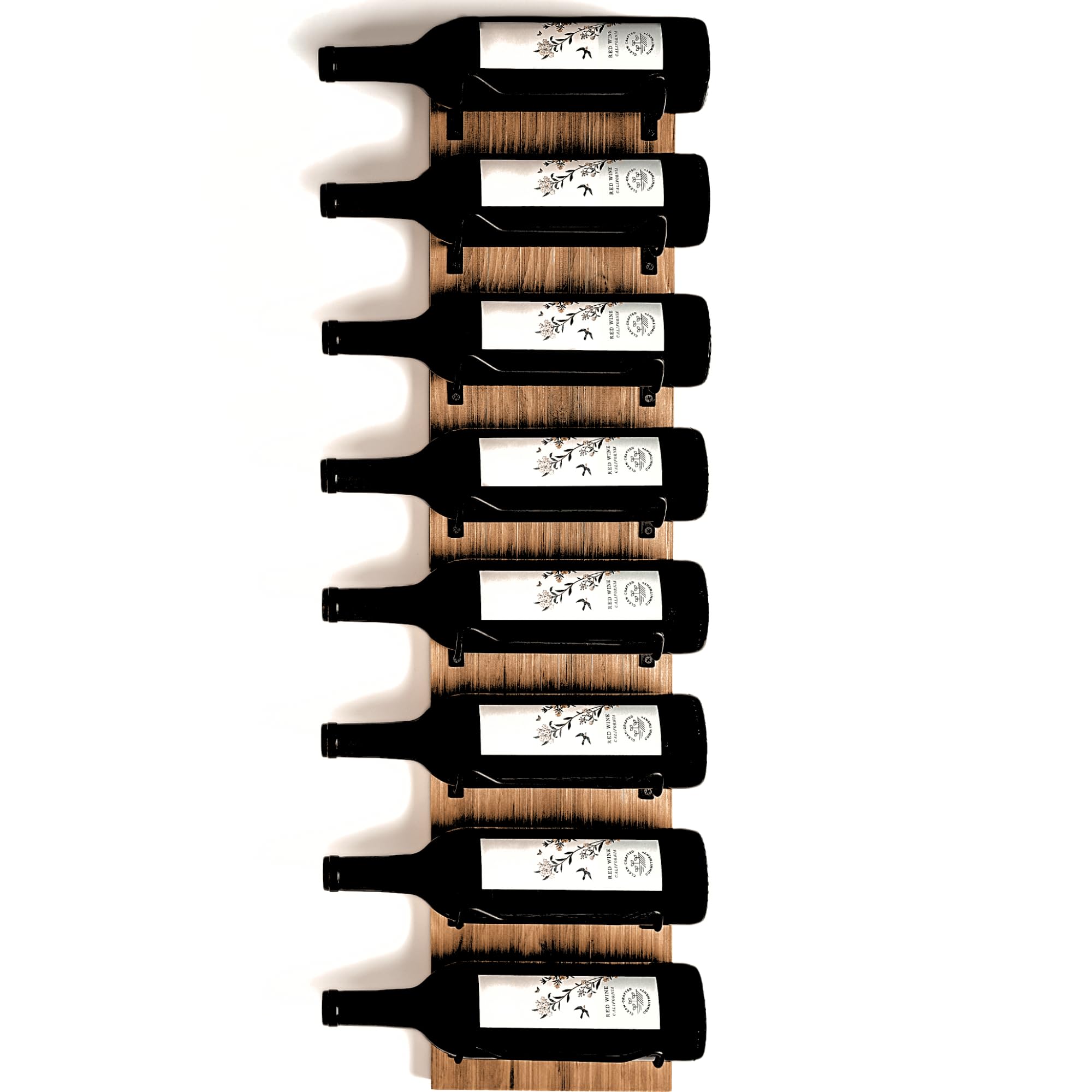 Wall Mounted Wine Rack with 8 Bottle Storage