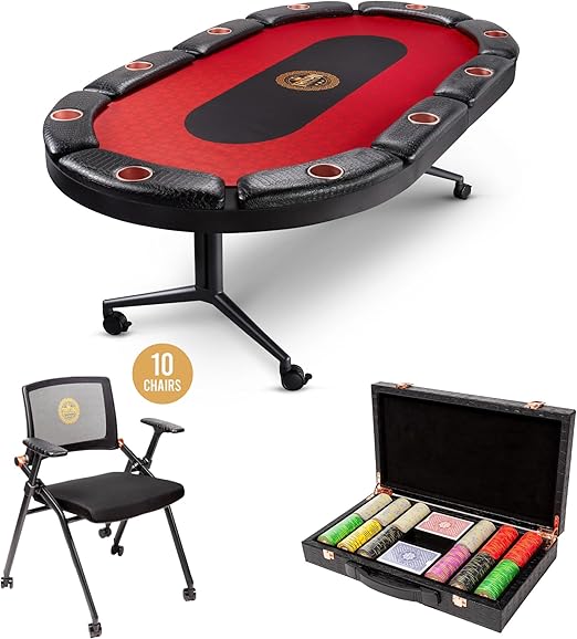 Premium Poker Table for 10 Players