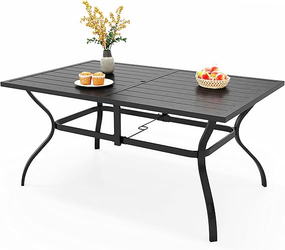 Extendable Metal Outdoor Dining Table