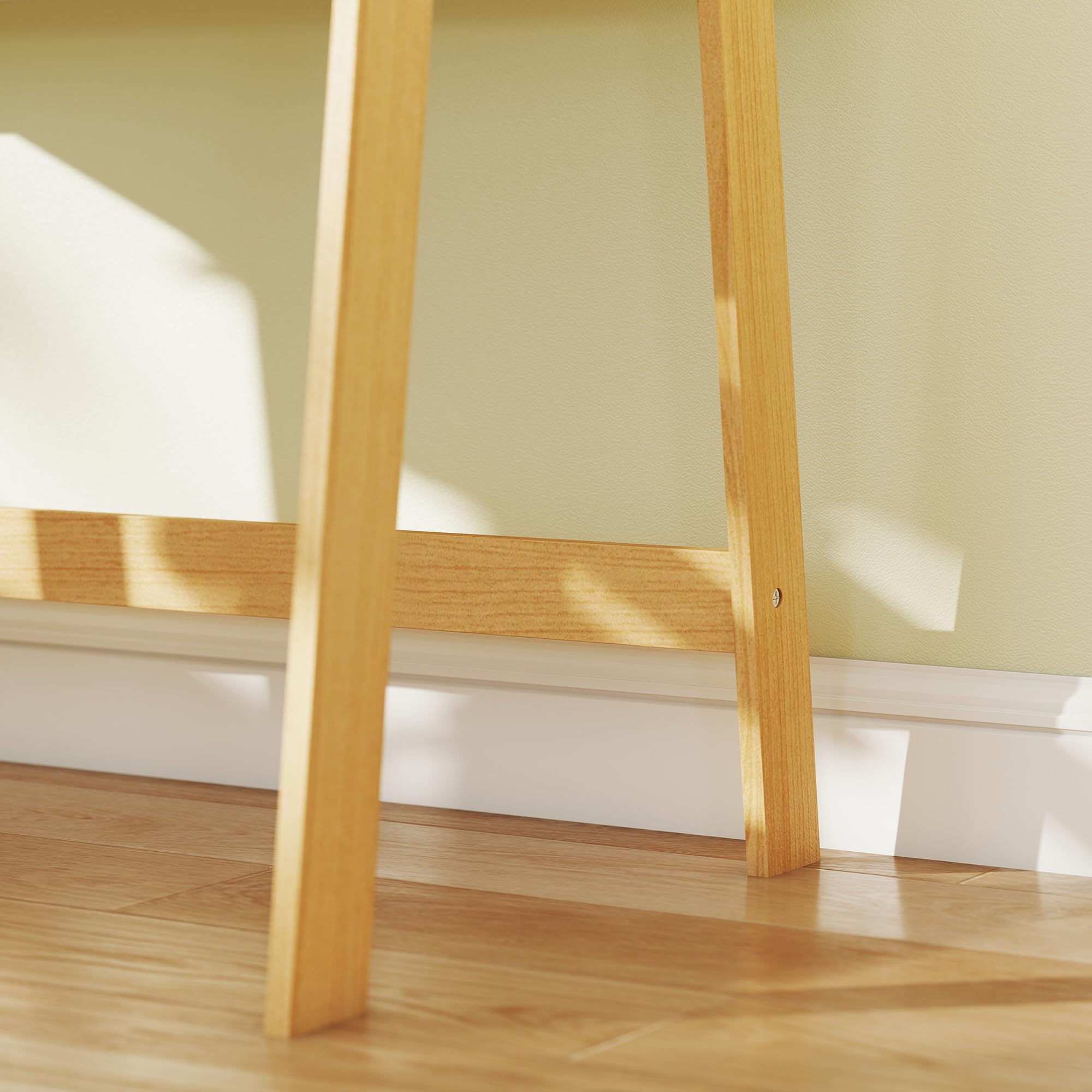 Kids Desk and Chair Set with Storage Compartment