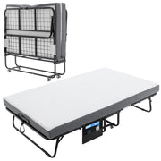 Foldable Rollaway Bed with Memory Foam 75x45