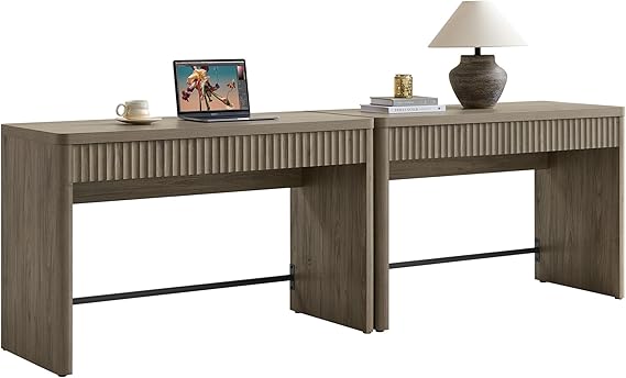 Office Computer Desk with 2 Drawers 48.8" Executive Writing Desk