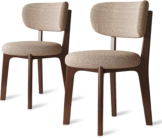 Mid Century Modern Fabric Dining Chairs Set of 2/4