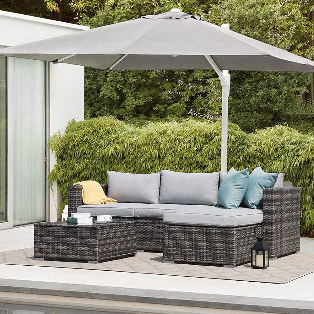 5-Piece Outdoor Sectional Conversation Set