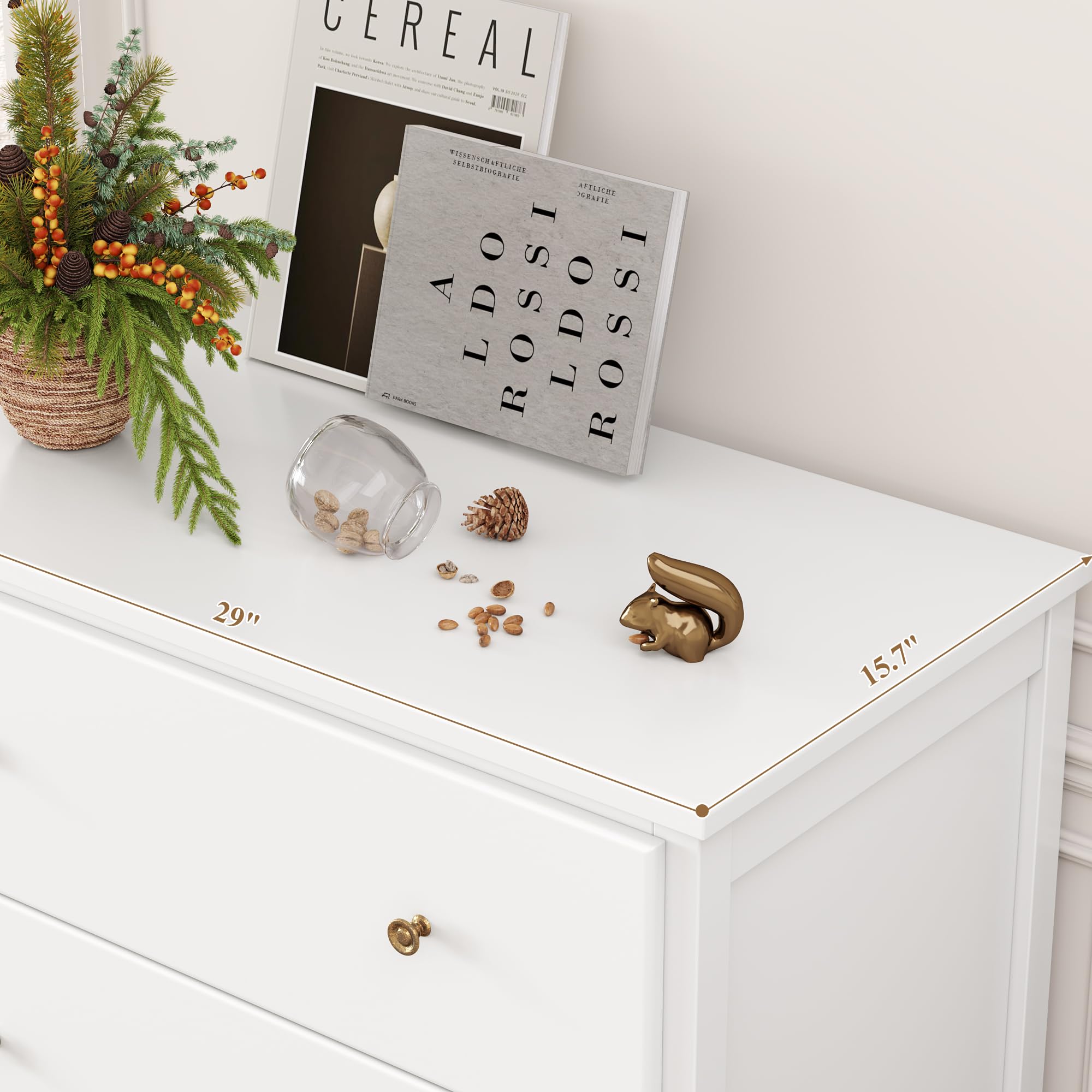 4 Drawer Dresser Chest Storage Cabinet