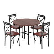 5 Piece Dining Table Set for 4 with Chairs