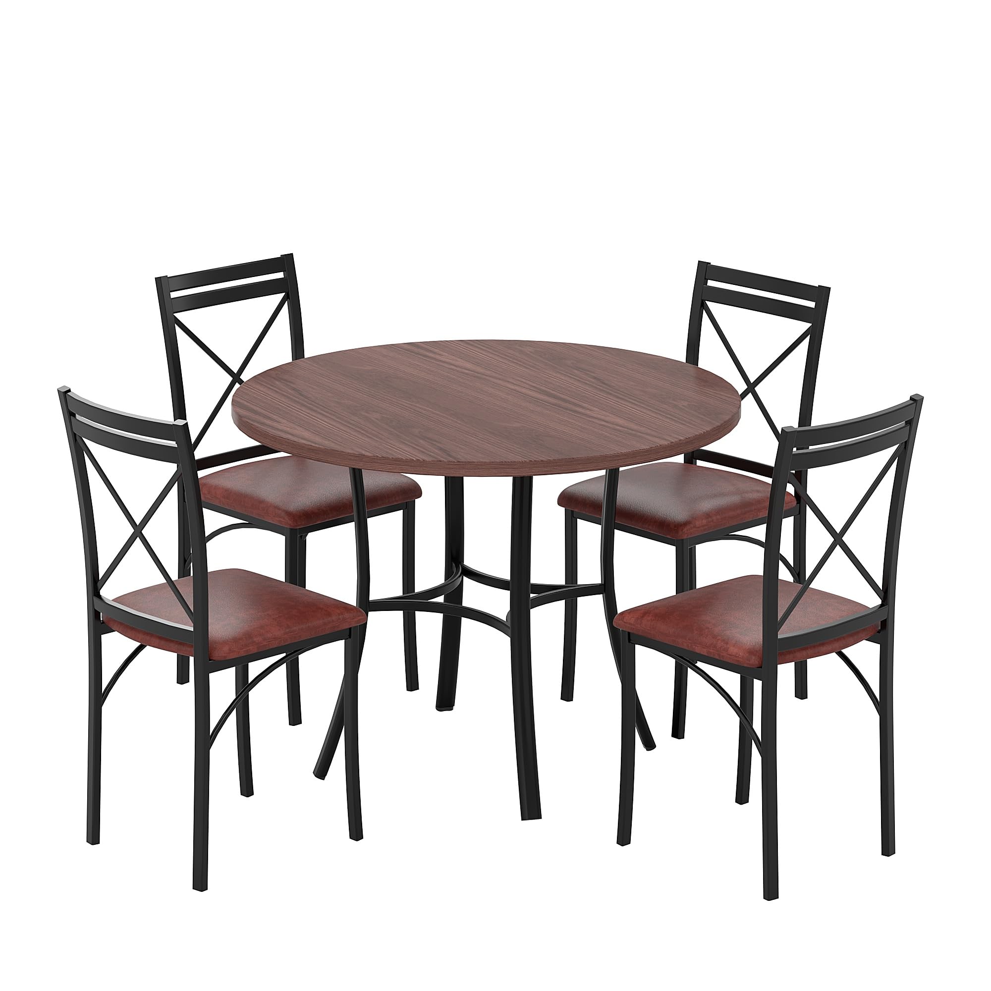 5 Piece Dining Table Set for 4 with Chairs