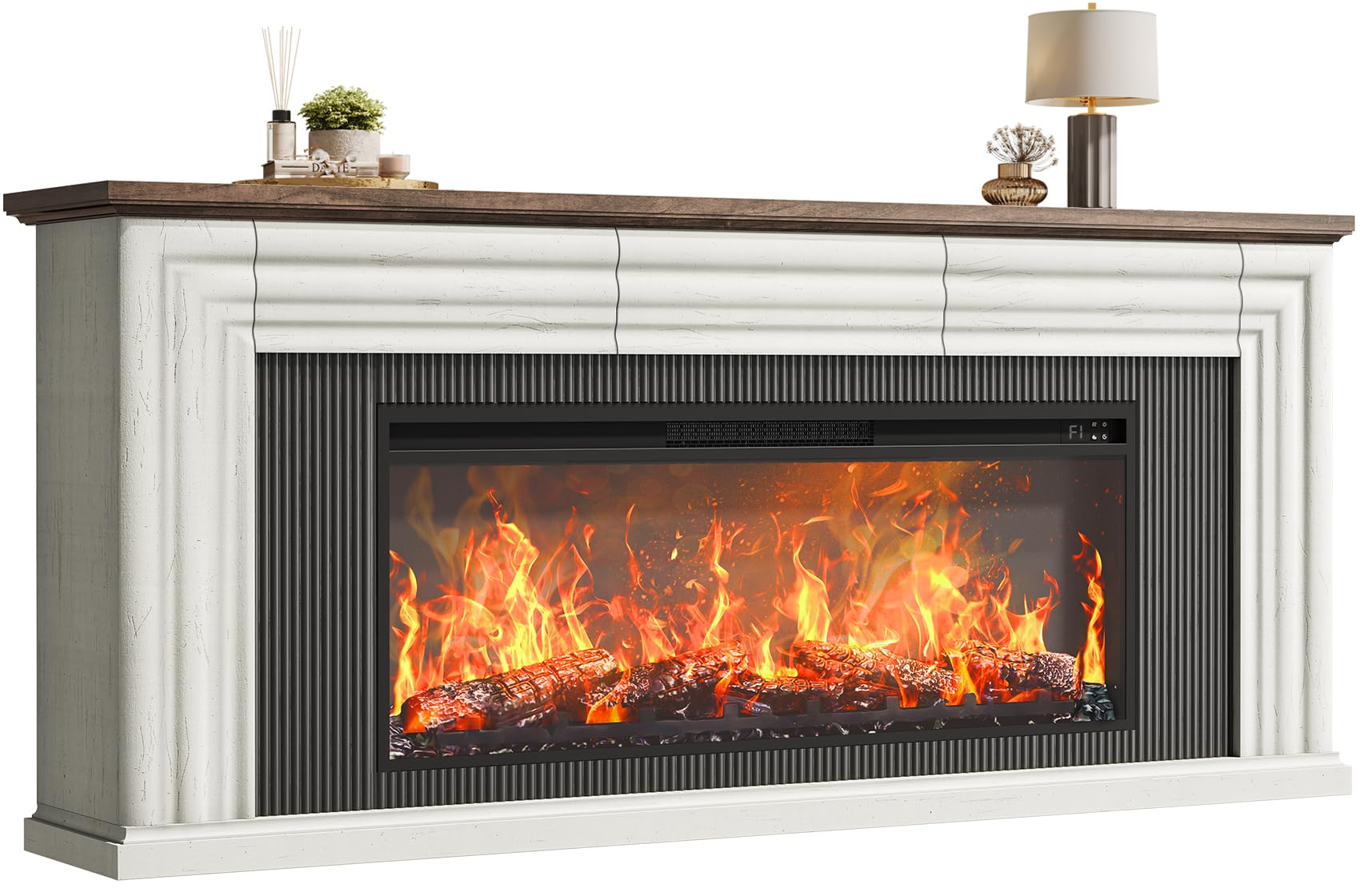 70" Electric Fireplace TV Stand with Storage Drawers