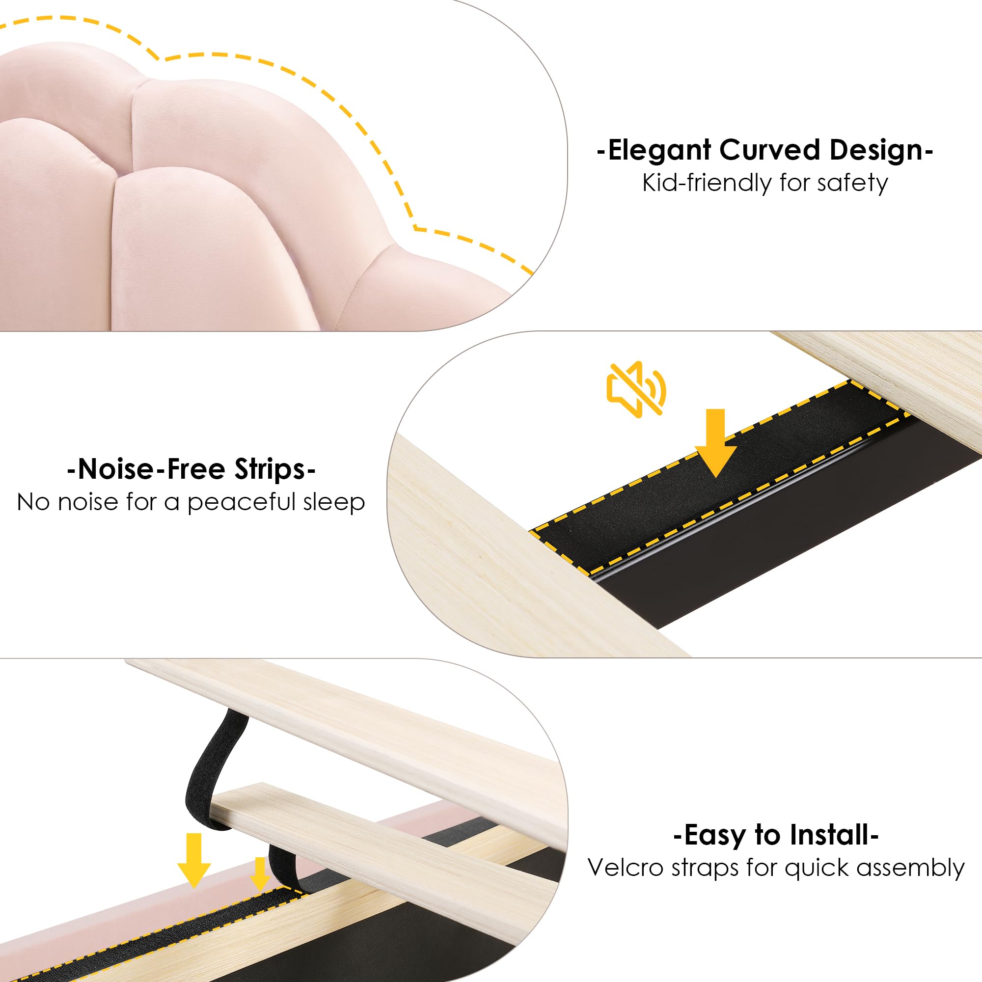 Queen LED Platform Bed with Storage