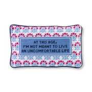 Needlepoint Decorative Throw Pillow 9x15 Inches