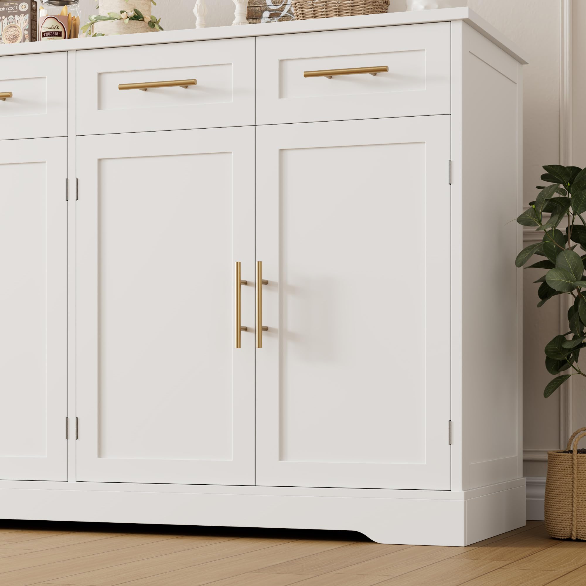 60" Large Buffet Sideboard with Storage