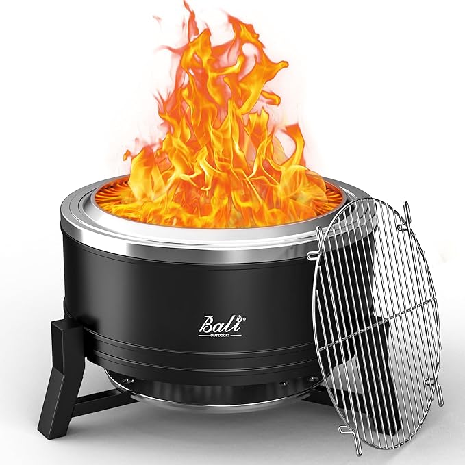 27 Inch Smokeless Fire Pit with Ash Pan
