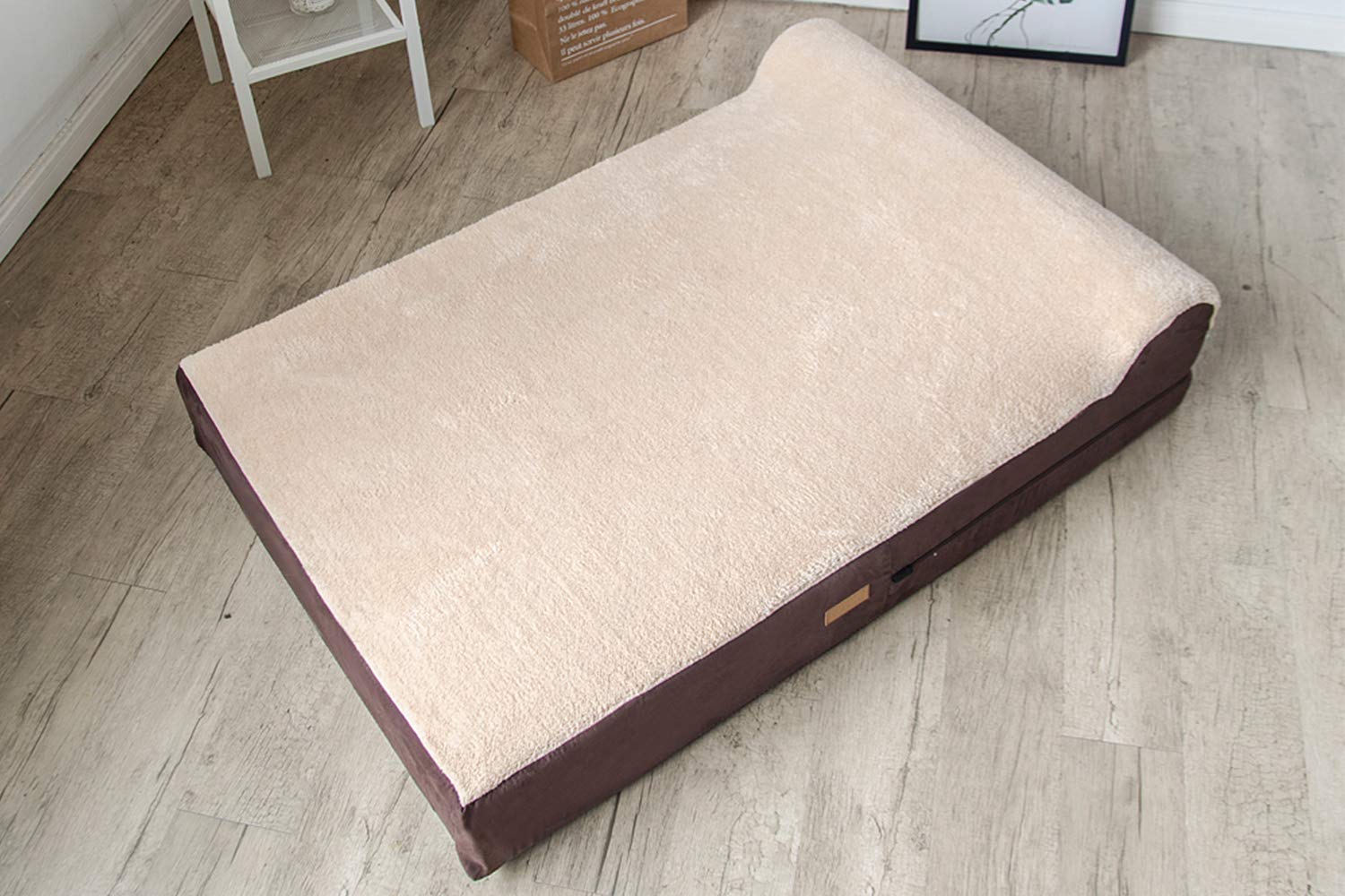 Extra Large Orthopedic Memory Foam Dog Bed with Pillow