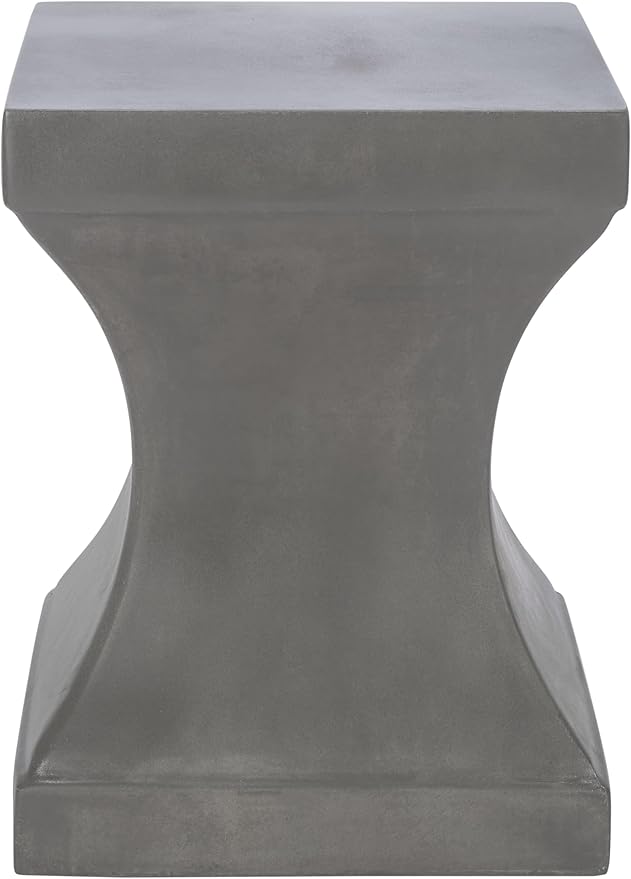 Black Modern Concrete Accent Table