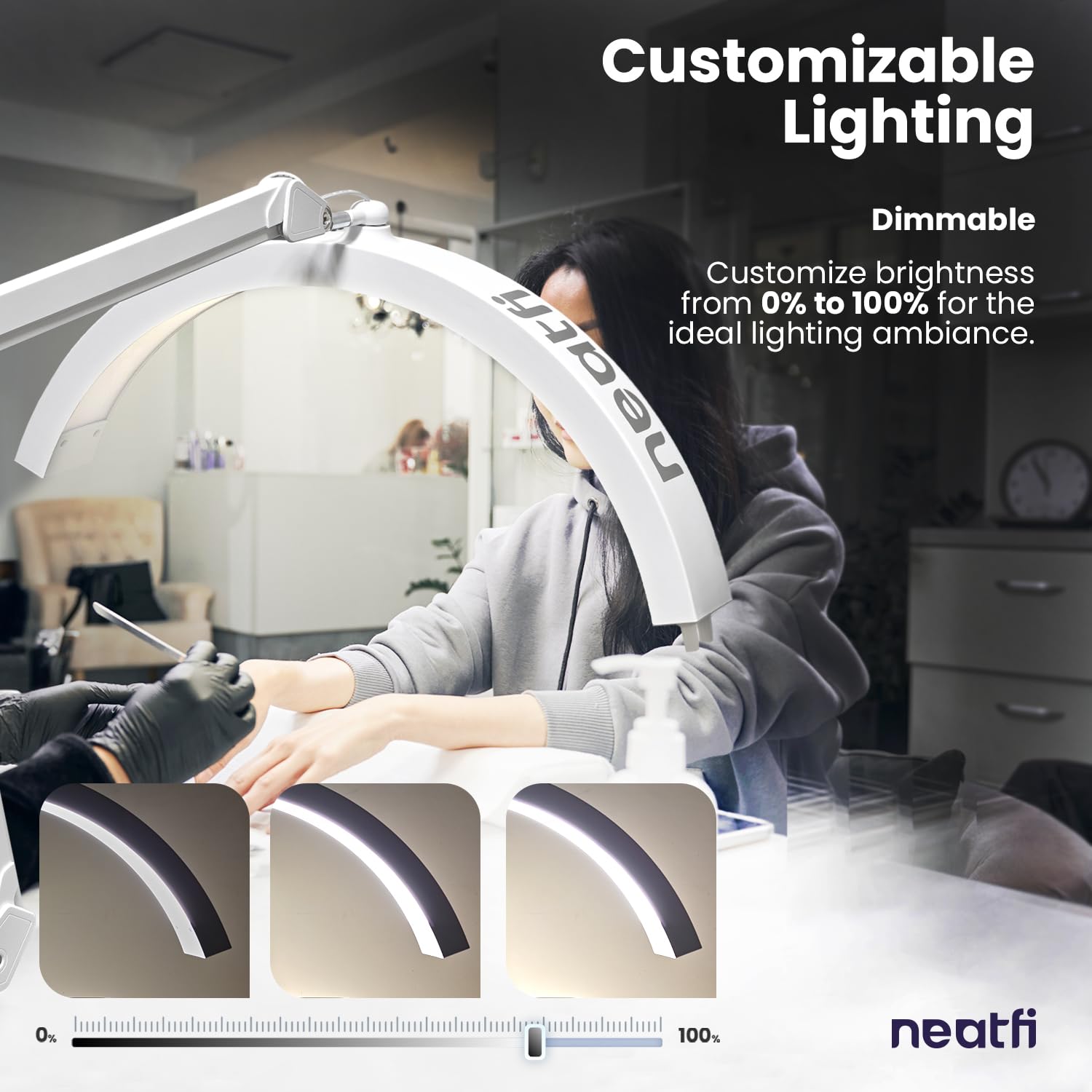 Professional LED Table Lamp with Swing Arm and Dimming