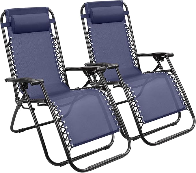 Zero Gravity Reclining Lounge Chair Set